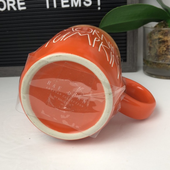 🛍️ New Rae Dunn Mornin’ pumpkin mug with topper - Picture 6 of 8
